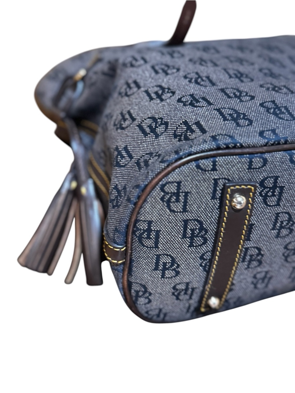 Dooney & Bourke Vintage
Monogram Tassel Shoulder Bag with COA & dusty - EUC - Picture 7 of 14